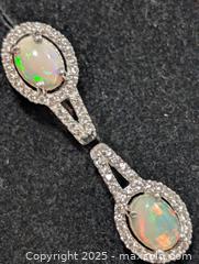 MaxSold Auction: Silver (3.52g)Opal&CZ Earring  - Toronto (Ontario, Canada) PARTNER MANAGED Downsizing Online Auction - Queen Street East