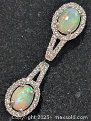 MaxSold Auction: Silver (3.52g)Opal&CZ Earring  - Toronto (Ontario, Canada) PARTNER MANAGED Downsizing Online Auction - Queen Street East