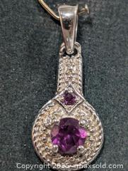 MaxSold Auction: Silver Amethyst &CZ Pendant  - Toronto (Ontario, Canada) PARTNER MANAGED Downsizing Online Auction - Queen Street East
