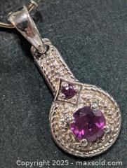 MaxSold Auction: Silver Amethyst &CZ Pendant  - Toronto (Ontario, Canada) PARTNER MANAGED Downsizing Online Auction - Queen Street East