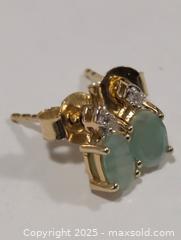 MaxSold Auction: Silver Emerald Earring  - Toronto (Ontario, Canada) PARTNER MANAGED Downsizing Online Auction - Queen Street East