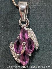 MaxSold Auction: Silver Garnet Pendant  - Toronto (Ontario, Canada) PARTNER MANAGED Downsizing Online Auction - Queen Street East