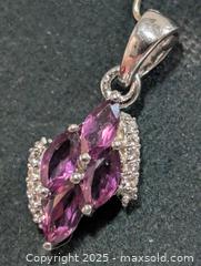 MaxSold Auction: Silver Garnet Pendant  - Toronto (Ontario, Canada) PARTNER MANAGED Downsizing Online Auction - Queen Street East
