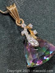 MaxSold Auction: Silver Mystic Topaz Pendant  - Toronto (Ontario, Canada) PARTNER MANAGED Downsizing Online Auction - Queen Street East
