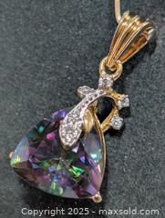 MaxSold Auction: Silver Mystic Topaz Pendant  - Toronto (Ontario, Canada) PARTNER MANAGED Downsizing Online Auction - Queen Street East