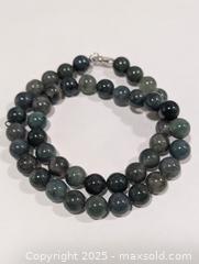 MaxSold Auction: Silver Natural Moss Agate Necklace,16" - Toronto (Ontario, Canada) PARTNER MANAGED Downsizing Online Auction - Queen Street East