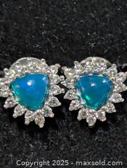 MaxSold Auction: Silver Opal Triplet Earring  - Toronto (Ontario, Canada) PARTNER MANAGED Downsizing Online Auction - Queen Street East