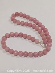 MaxSold Auction: Silver rhodochrosite(180ct) Necklace,16" - Toronto (Ontario, Canada) PARTNER MANAGED Downsizing Online Auction - Queen Street East