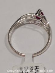 MaxSold Auction: Silver Synthetic Ruby Ring,size 7  - Toronto (Ontario, Canada) PARTNER MANAGED Downsizing Online Auction - Queen Street East