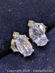 MaxSold Auction: Silver Tanzanite Earring  - Toronto (Ontario, Canada) PARTNER MANAGED Downsizing Online Auction - Queen Street East