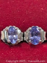 MaxSold Auction: Silver Tanzanite Earring  - Toronto (Ontario, Canada) PARTNER MANAGED Downsizing Online Auction - Queen Street East