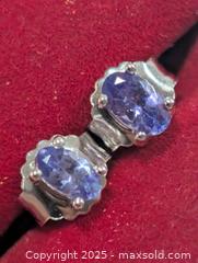 MaxSold Auction: Silver Tanzanite Earring  - Toronto (Ontario, Canada) PARTNER MANAGED Downsizing Online Auction - Queen Street East