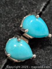 MaxSold Auction: Silver Turquoise Earrings  - Toronto (Ontario, Canada) PARTNER MANAGED Downsizing Online Auction - Queen Street East