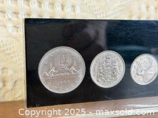 MaxSold Auction: 1969 Canada Like Proof Coin Set in Lucite - Hamilton (Ontario, Canada) SELLER MANAGED Estate Sale Online Auction - Gertrude Street