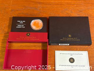 MaxSold Auction: 2005 - 60th Anniversary of the End of World War II Fine Silver Coin - Hamilton (Ontario, Canada) SELLER MANAGED Estate Sale Online Auction - Gertrude Street