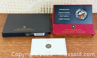 MaxSold Auction: 2005 Canada 50 Cent Monarch Butterfly Sterling Silver Coin - Hamilton (Ontario, Canada) SELLER MANAGED Estate Sale Online Auction - Gertrude Street