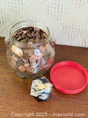 MaxSold Auction: Jar of Old Pennies + Paperweight - Hamilton (Ontario, Canada) SELLER MANAGED Estate Sale Online Auction - Gertrude Street