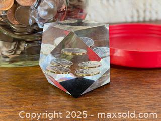 MaxSold Auction: Jar of Old Pennies + Paperweight - Hamilton (Ontario, Canada) SELLER MANAGED Estate Sale Online Auction - Gertrude Street