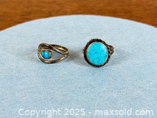 MaxSold Auction: Navajo Sterling Silver + Turquoise Rings - Hamilton (Ontario, Canada) SELLER MANAGED Estate Sale Online Auction - Gertrude Street