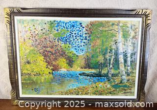 MaxSold Auction: Signed Robert Wood Painting on Board - Hamilton (Ontario, Canada) SELLER MANAGED Estate Sale Online Auction - Gertrude Street