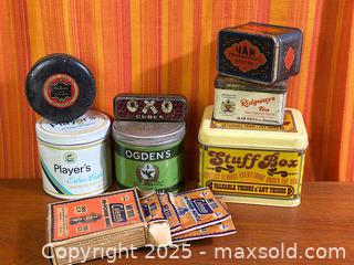 MaxSold Auction: Vintage Advertising Tins and Coleman 1111 Mantles MIB - Hamilton (Ontario, Canada) SELLER MANAGED Estate Sale Online Auction - Gertrude Street