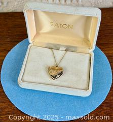 MaxSold Auction: Vintage Heart Locket - Gold-Filled, Ornate - Hamilton (Ontario, Canada) SELLER MANAGED Estate Sale Online Auction - Gertrude Street