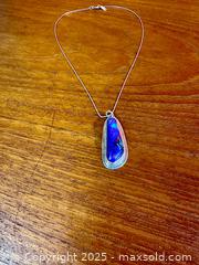 MaxSold Auction: Vintage Turquoise Pendant Necklace on Sterling Silver - Hamilton (Ontario, Canada) SELLER MANAGED Estate Sale Online Auction - Gertrude Street