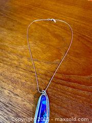 MaxSold Auction: Vintage Turquoise Pendant Necklace on Sterling Silver - Hamilton (Ontario, Canada) SELLER MANAGED Estate Sale Online Auction - Gertrude Street