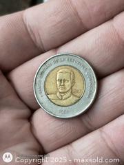 MaxSold Auction: 10 pesos 2 tone coin like new  - South Frontenac (Ontario, Canada) SELLER MANAGED Downsizing Online Auction - Battersea Road