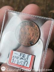 MaxSold Auction: 1859 Canadian Penny  Early Victorian Pre canada 1 cent - South Frontenac (Ontario, Canada) SELLER MANAGED Downsizing Online Auction - Battersea Road