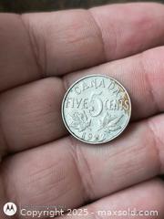 MaxSold Auction: 1922 Canada 5 cent coin  - South Frontenac (Ontario, Canada) SELLER MANAGED Downsizing Online Auction - Battersea Road
