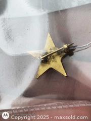 MaxSold Auction: 1931 Basketball Award Pin Star enamed Gold/Silver or filled  - South Frontenac (Ontario, Canada) SELLER MANAGED Downsizing Online Auction - Battersea Road