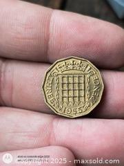 MaxSold Auction: 1955 UNC Iron Gate 3 pence coin england - South Frontenac (Ontario, Canada) SELLER MANAGED Downsizing Online Auction - Battersea Road