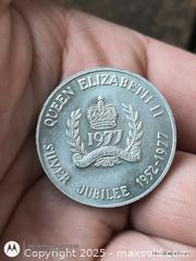 MaxSold Auction: 1977 Queen Jubilee coin UNC - South Frontenac (Ontario, Canada) SELLER MANAGED Downsizing Online Auction - Battersea Road