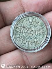 MaxSold Auction: 2 Shilling 1 florin coin 1964 in Capsule - South Frontenac (Ontario, Canada) SELLER MANAGED Downsizing Online Auction - Battersea Road