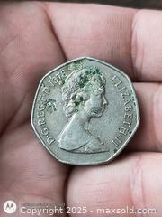 MaxSold Auction: 50 New Pence Large coin of England 1978 - South Frontenac (Ontario, Canada) SELLER MANAGED Downsizing Online Auction - Battersea Road