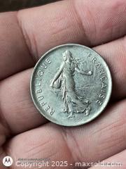 MaxSold Auction: 5 Francs 1972 high grade coin - South Frontenac (Ontario, Canada) SELLER MANAGED Downsizing Online Auction - Battersea Road