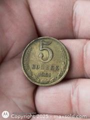 MaxSold Auction: 5 Russian CCCP coin brass - South Frontenac (Ontario, Canada) SELLER MANAGED Downsizing Online Auction - Battersea Road