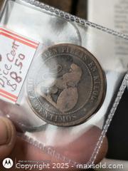 MaxSold Auction: Antique Coin in holder lion with sheild  - South Frontenac (Ontario, Canada) SELLER MANAGED Downsizing Online Auction - Battersea Road