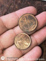 MaxSold Auction: Gem mint copper coin lot 1970s 50 Centavos 1 Escodos  - South Frontenac (Ontario, Canada) SELLER MANAGED Downsizing Online Auction - Battersea Road