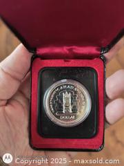 MaxSold Auction: The Throne of Queen Elizabeth Silver Dollar 1977 UNC - South Frontenac (Ontario, Canada) SELLER MANAGED Downsizing Online Auction - Battersea Road