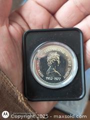 MaxSold Auction: The Throne of Queen Elizabeth Silver Dollar 1977 UNC - South Frontenac (Ontario, Canada) SELLER MANAGED Downsizing Online Auction - Battersea Road