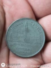 MaxSold Auction: William Lion Mackenzie King Medallion coin - South Frontenac (Ontario, Canada) SELLER MANAGED Downsizing Online Auction - Battersea Road