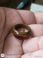 MaxSold Auction: Wooden Hand Carved Exotic ring size 7 - South Frontenac (Ontario, Canada) SELLER MANAGED Downsizing Online Auction - Battersea Road