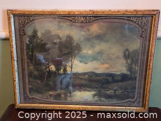 MaxSold Auction: 1930s FRAMED COUNTRY SCENE PRINT - Loyalist (Ontario, Canada) SELLER MANAGED Downsizing Online Auction - Main Street
