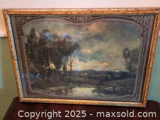 MaxSold Auction: 1930s FRAMED COUNTRY SCENE PRINT - Loyalist (Ontario, Canada) SELLER MANAGED Downsizing Online Auction - Main Street