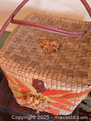 MaxSold Auction: 1950s DECORATED BEACH BASKET - Loyalist (Ontario, Canada) SELLER MANAGED Downsizing Online Auction - Main Street