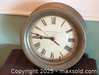 MaxSold Auction: 1970s BRASS PORTHOLE CLOCK  -TIME WORKS USA - Loyalist (Ontario, Canada) SELLER MANAGED Downsizing Online Auction - Main Street