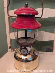 MaxSold Auction: ANTIQUE BRASS COLEMAN LANTERN FEB 1963 - Loyalist (Ontario, Canada) SELLER MANAGED Downsizing Online Auction - Main Street