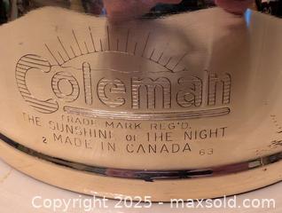 MaxSold Auction: ANTIQUE BRASS COLEMAN LANTERN FEB 1963 - Loyalist (Ontario, Canada) SELLER MANAGED Downsizing Online Auction - Main Street